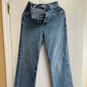 Wide leg jeans, size 4 us, never wear before, vintage style